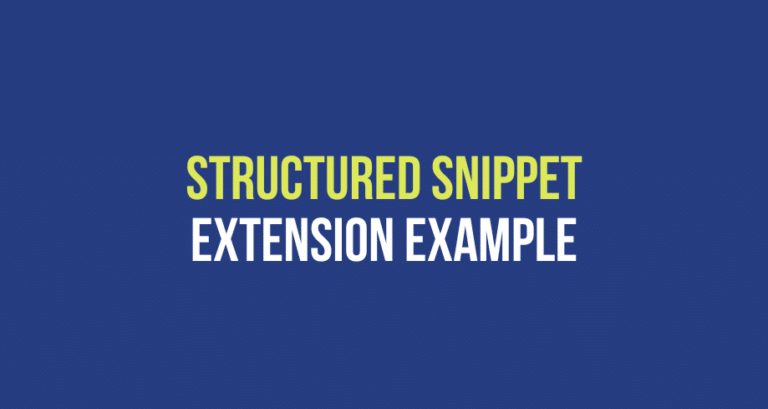 Structured Snippet Extension Example - Virtual Valley