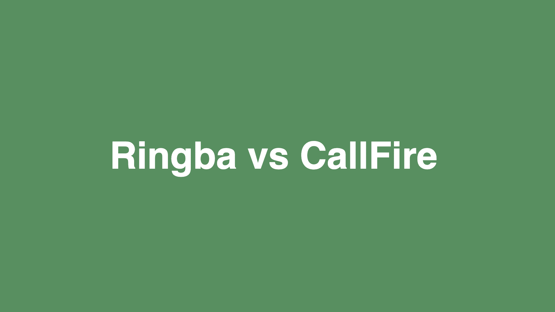 ringba vs callfire